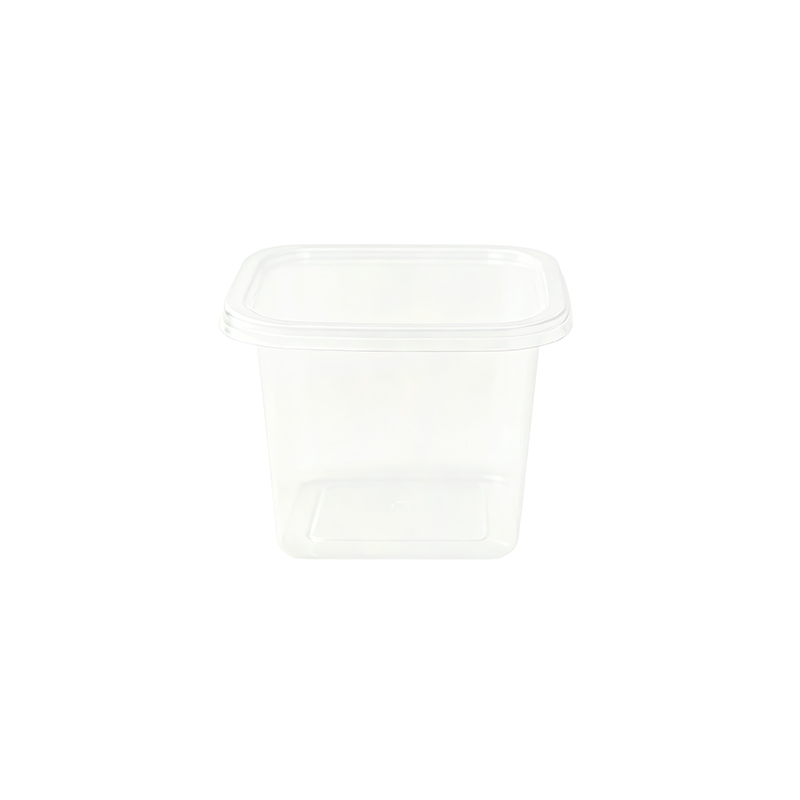Clear Plastic Jelly Cup with Lid