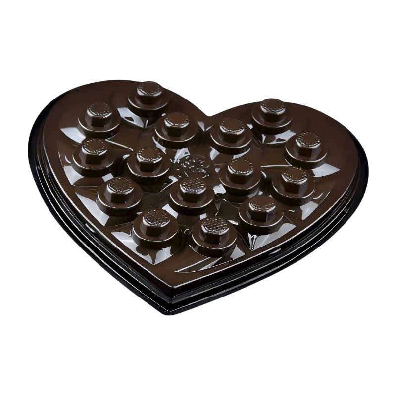 Custom Heart-Shaped Blister Chocolate Tray