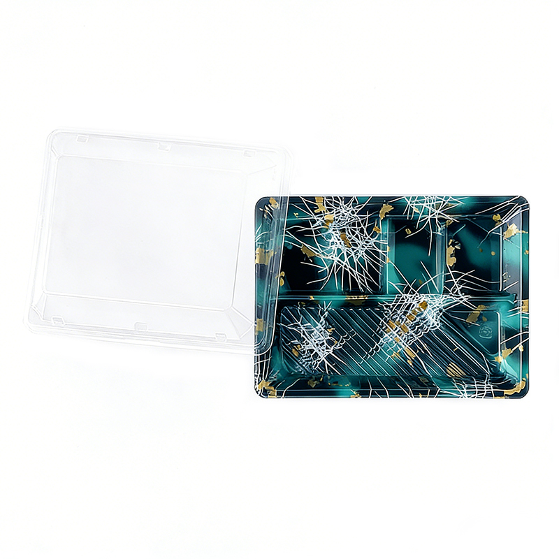 Sushi Takeout Trays with Clear Lids