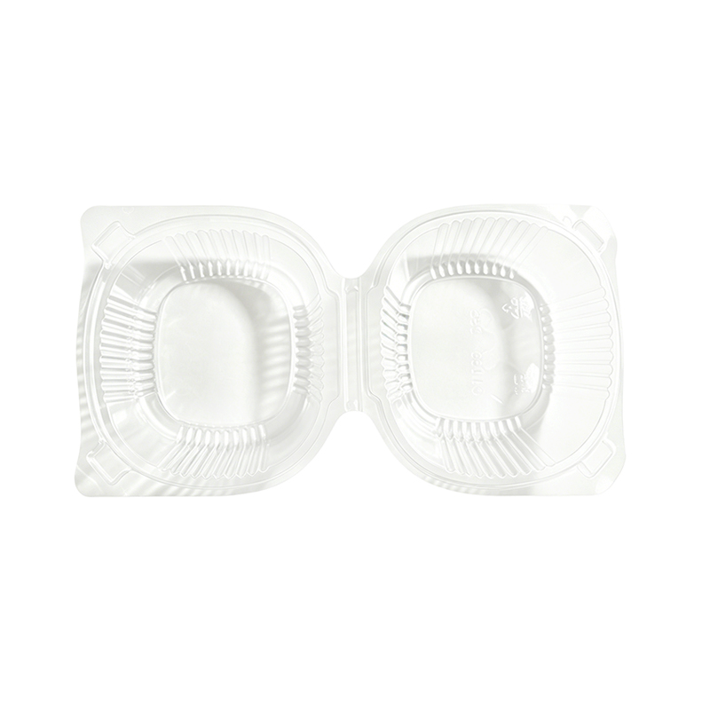 Burger Clamshell with Hinged Lid