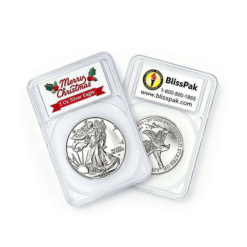 Custom Silver Coin Packaging Card