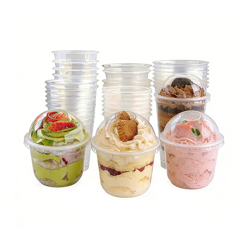 Disposable Clear Plastic Coffee Cup With Lid