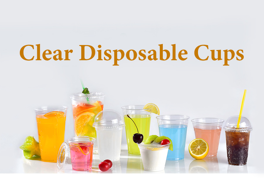 Wholesale Clear Plastic Cold Cup with Dome Lid