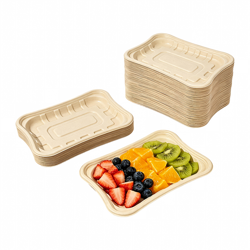 Wholesale Bamboo Pulp Fresh Tray