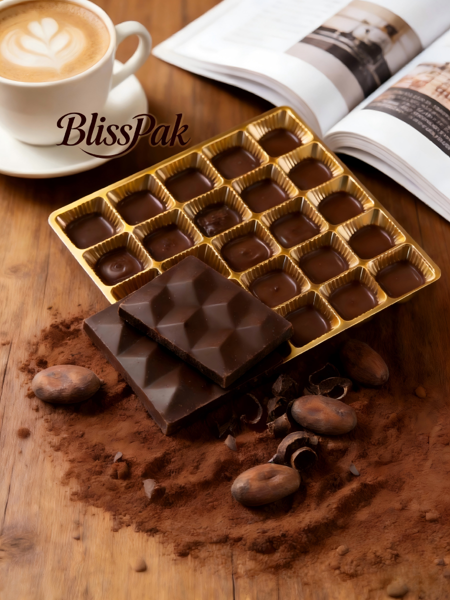 Factory Wholesale Gold Chocolate Blister Packaging