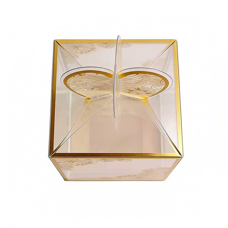 Wholesale Gold Foil Gift Box with Heart Top