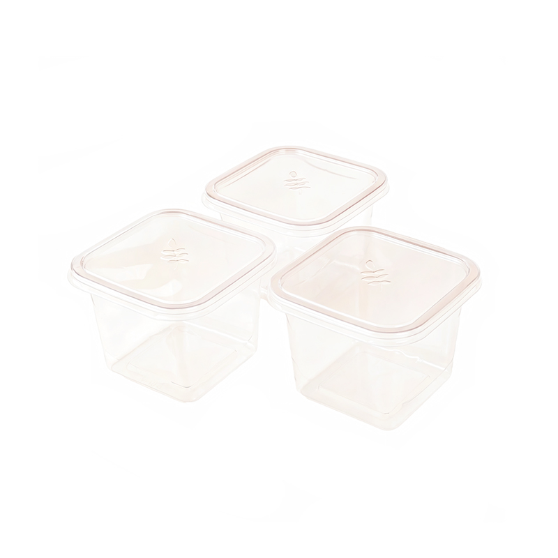 Clear Plastic Jelly Cup with Lid
