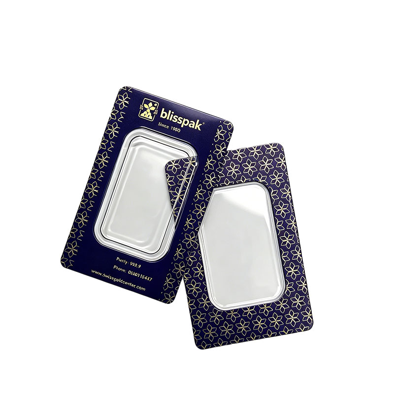 Clear Silver Bar Display Blister