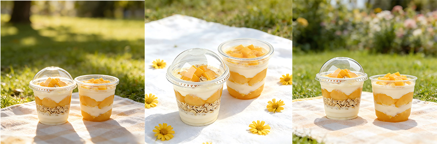 Yogurt Portion Cups with Lids