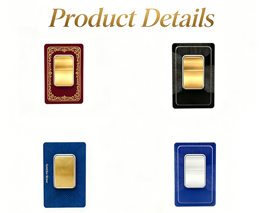 Gold Bar Security Blister Card,