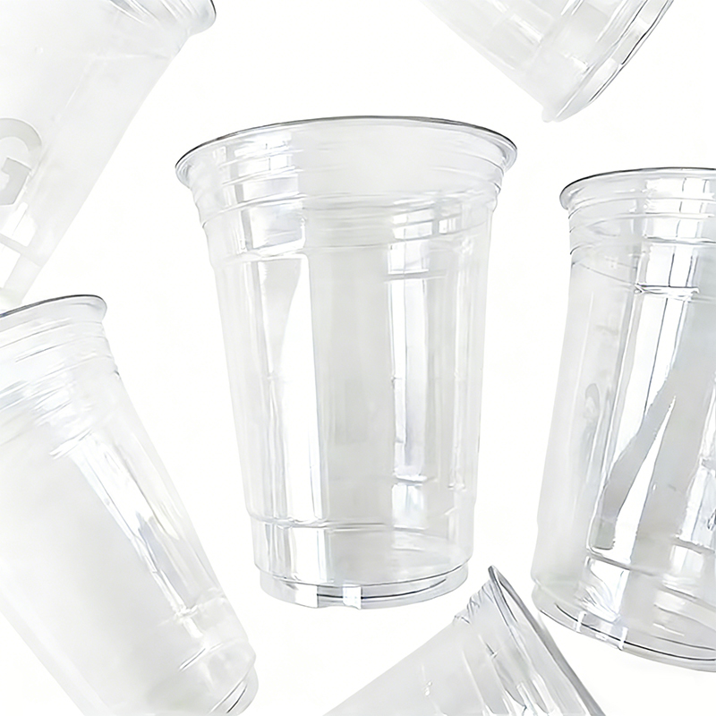 Disposable Clear Plastic Coffee Cup With Lid