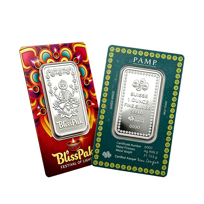 Custom 1 Oz Silver Bar Assay Card Packaging