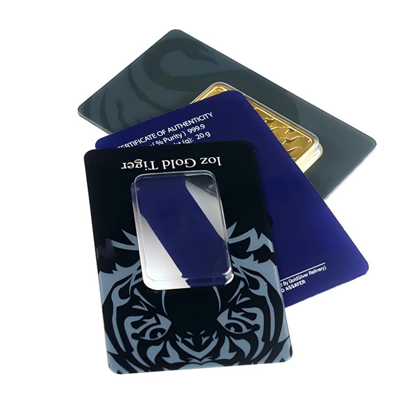 Custom Printed Gold Bar Blister Card
