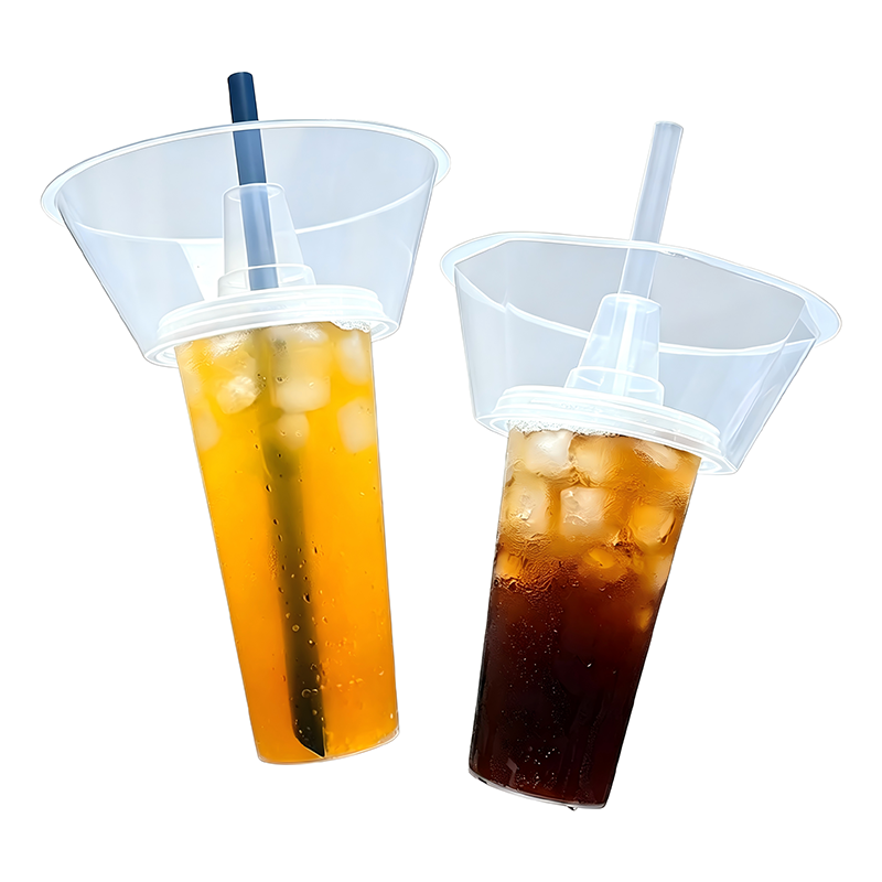 Disposable 2-in-1 Snack Drink Cup