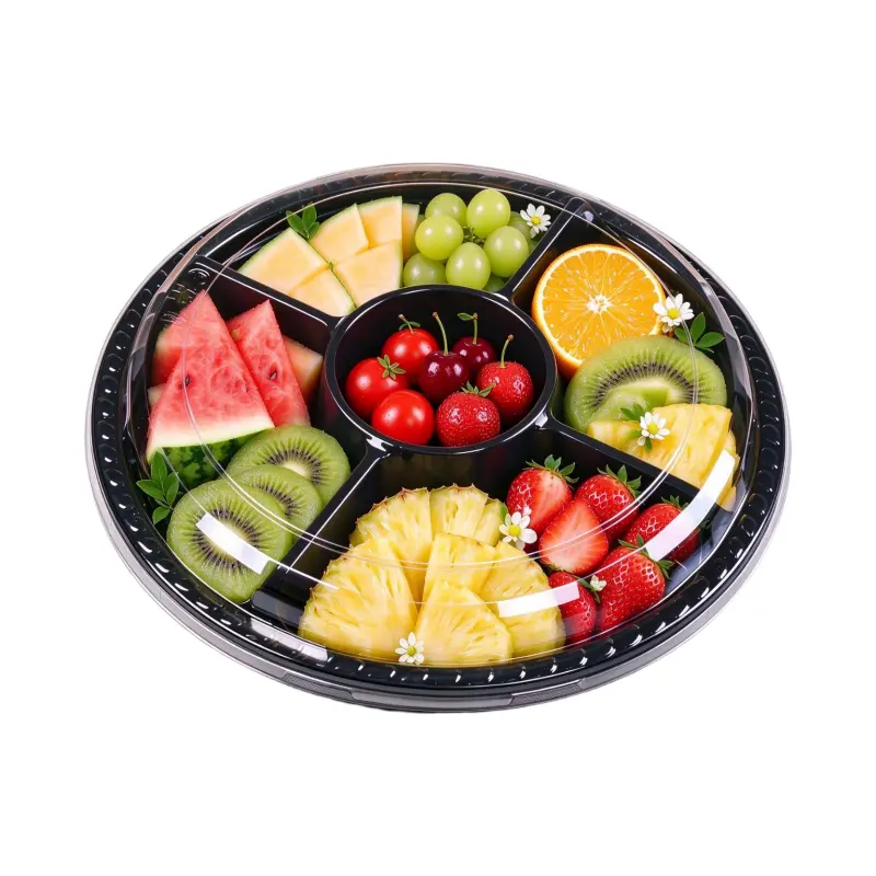 Custom Round Divided Fruit Tray
