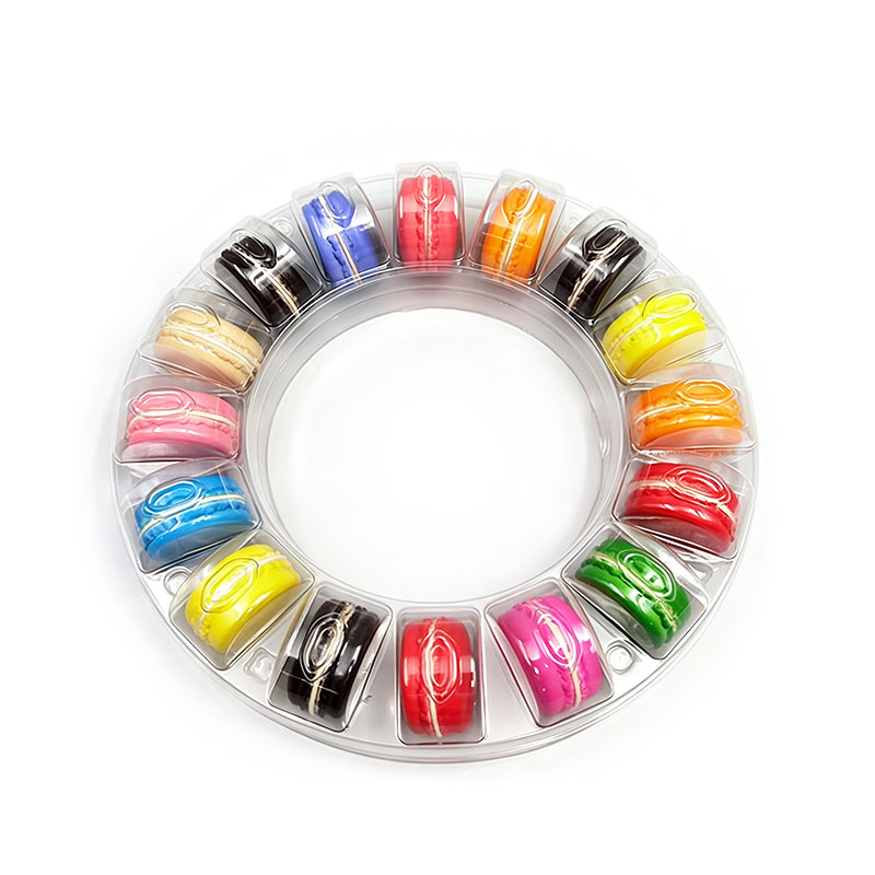 Custom Food Grade PET Macaron Round Tray