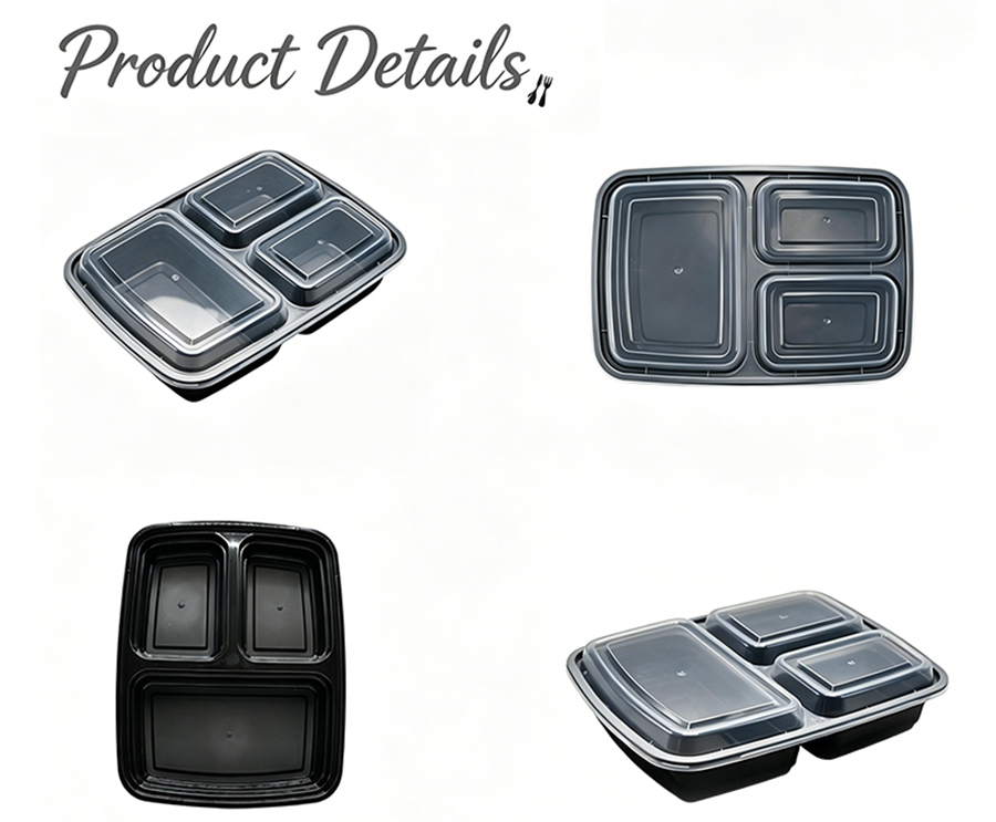 3 Compartment Takeout Containers