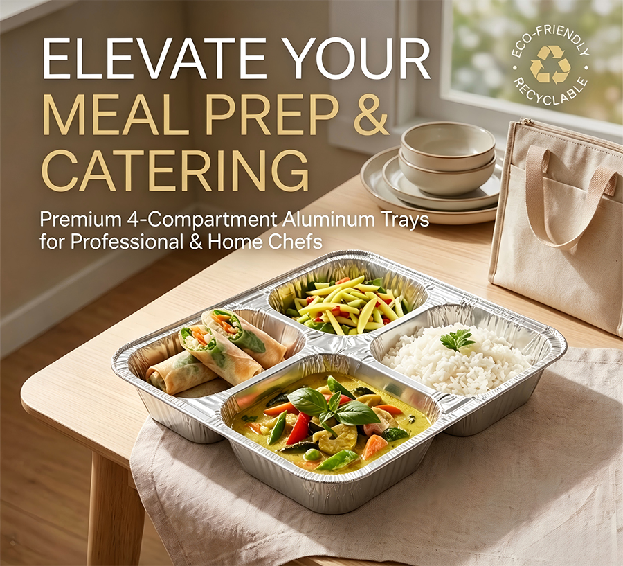 Aluminum Foil Railway Meal Containers