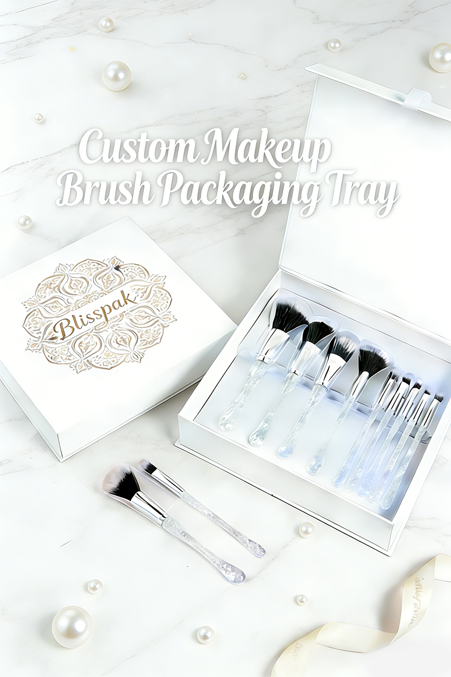 Custom Makeup Brush Packaging Tray