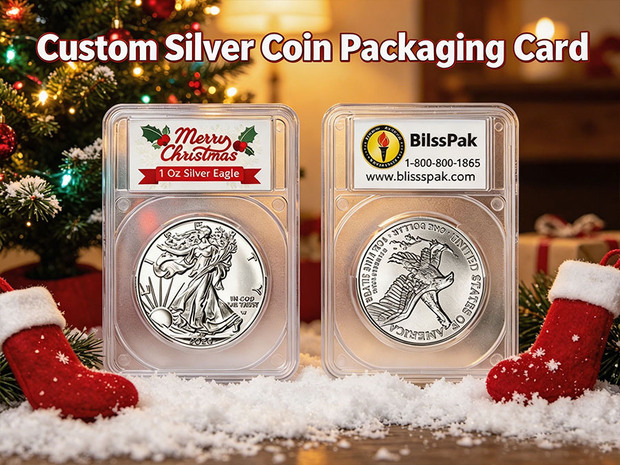 Custom Silver Coin Packaging Card