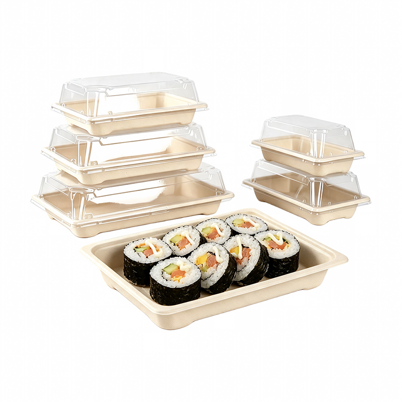 Wholesale Sugarcane Bagasse Sushi Tray