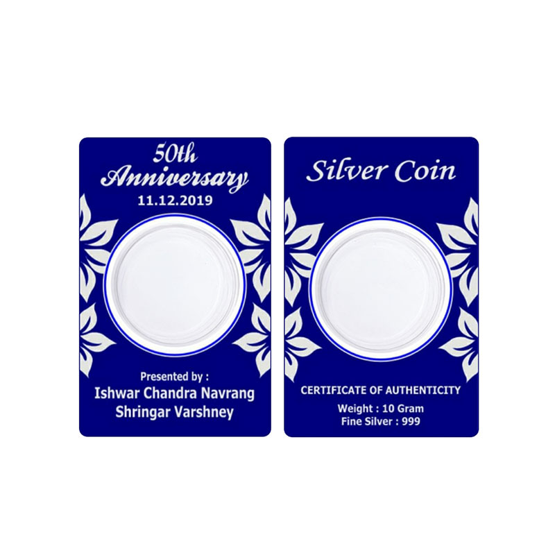 Wholesale Silver Coin Packaging Card