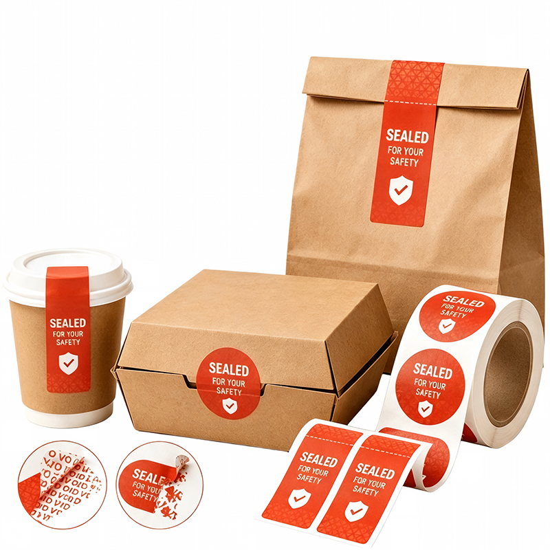 Wholesale Tamper Evident Food Sealing Stickers
