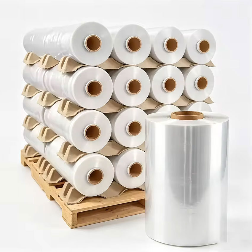 Food Grade Soft Glossy Clear High Barrier Stretch Film Roll