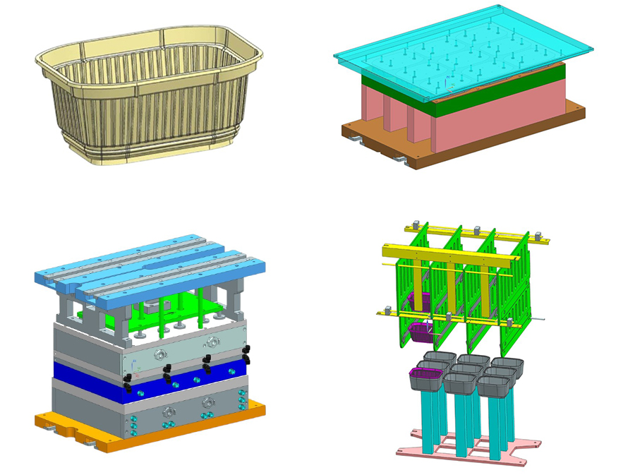 Self-Heating Hot Pot Packaging Box Mold