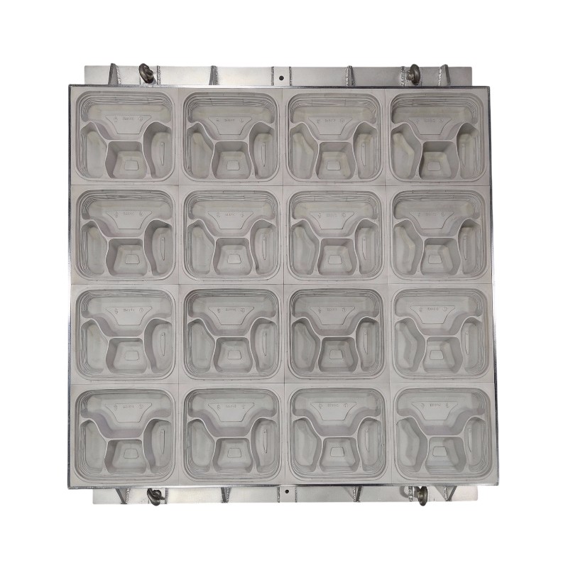 Disposable Four-Compartment Leak-Proof Food Container Mold