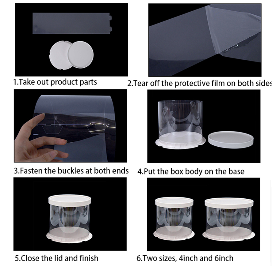 Custom Transparent Cake Boxes Manufacturers