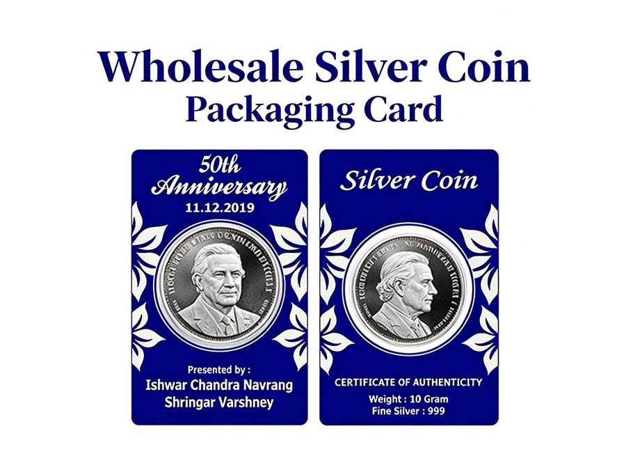 Wholesale Silver Coin Packaging Card