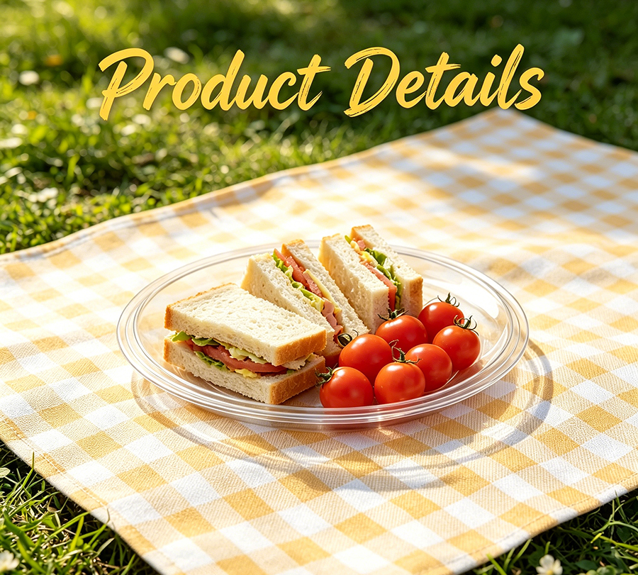 Factory Price Clear Plastic Food Plates