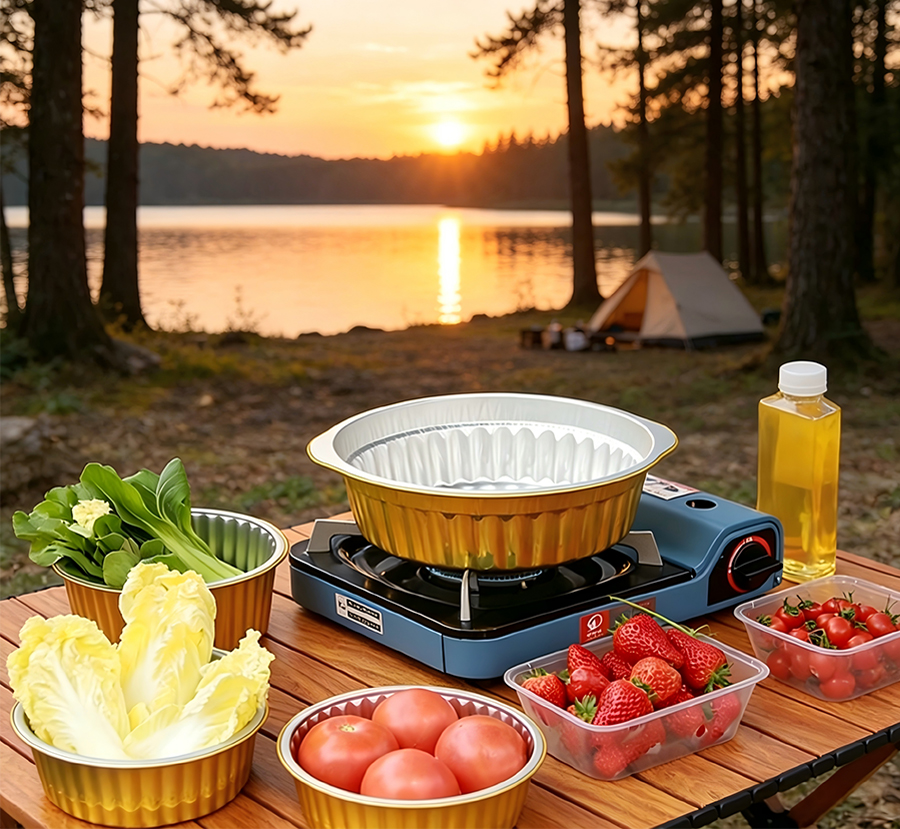 Golden Disposable Aluminum Foil Pot