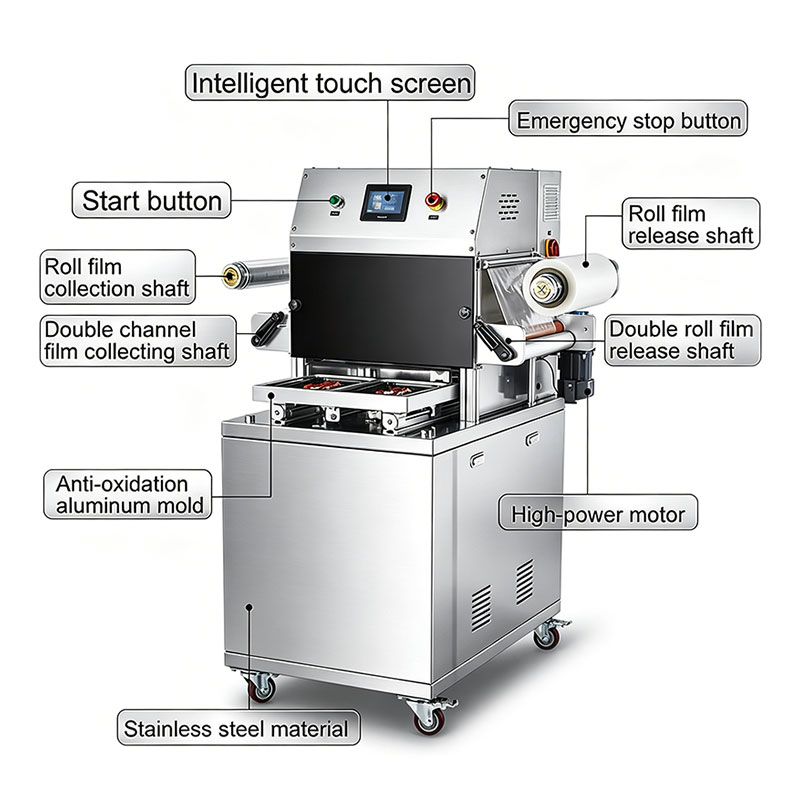 Semi-Automatic Vertical Modified Atmosphere Packaging (MAP) Machine