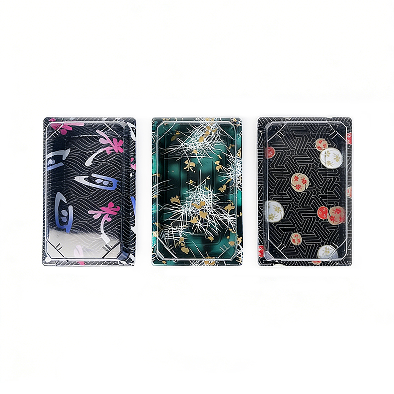 Sushi Takeout Trays with Clear Lids