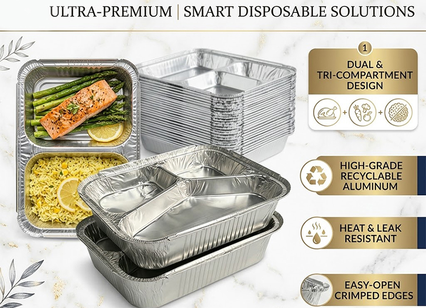 Aluminum foil containers