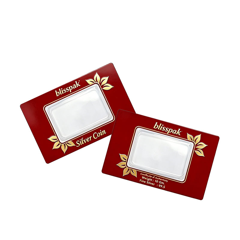 Silver Bullion Packaging Card Manufacturer