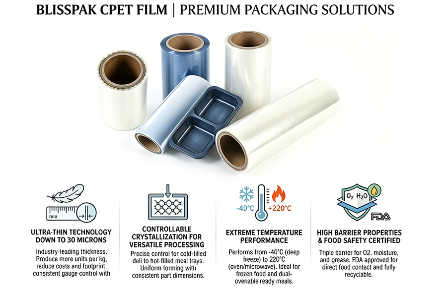 Ultra Thin Food Grade CPET Film