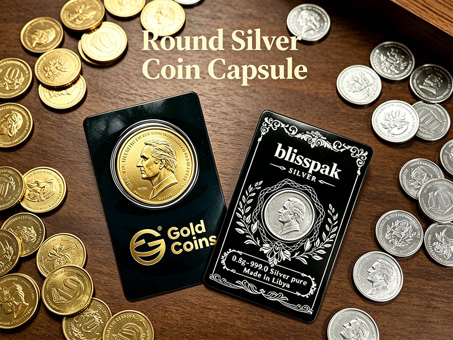 Round Silver Coin Capsule