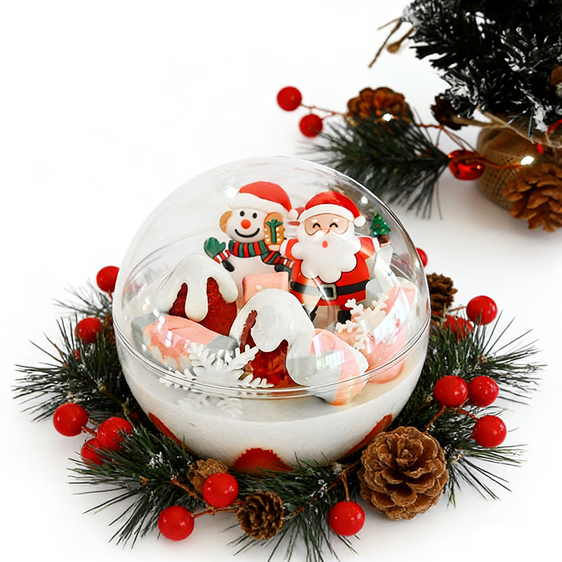 Christmas Crystal Mousse Cake Transparent Ball Blister Packaging