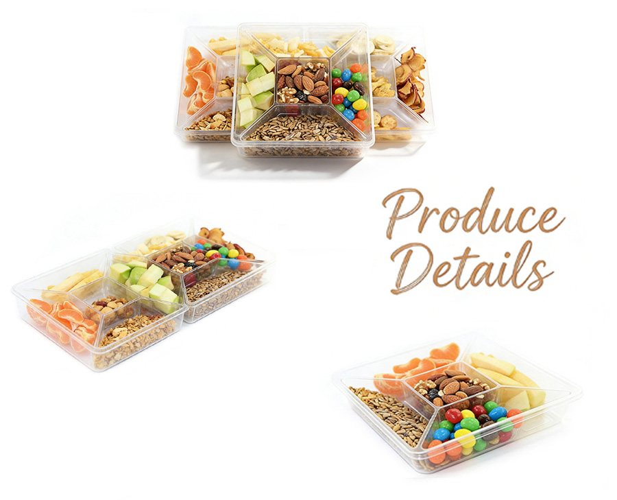 Custom Disposable Divided Blister Snack Tray