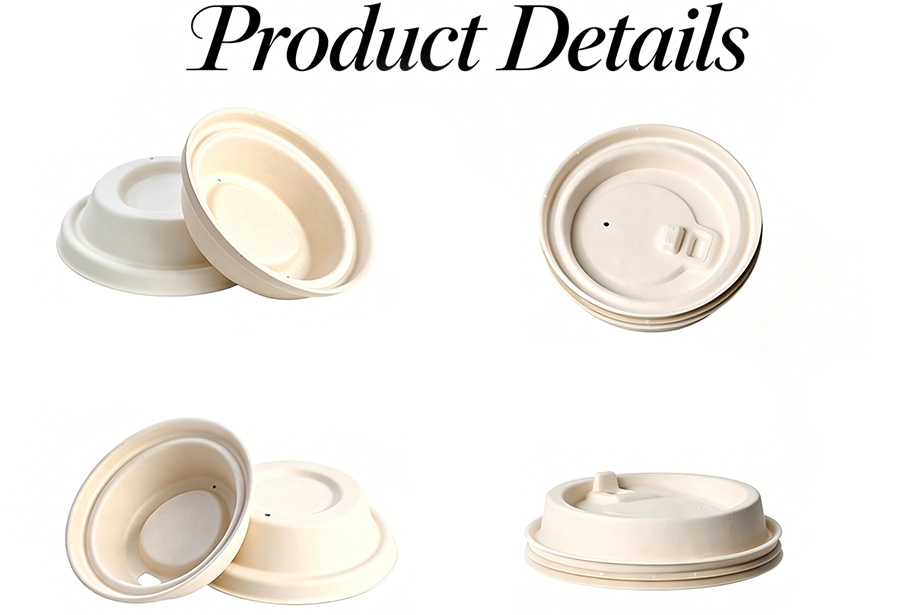Wholesale Bagasse Flat Lids for Cups