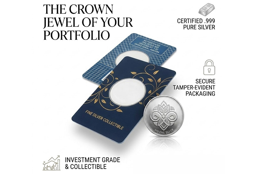 Silver Coin Display Blister Card