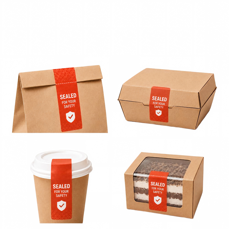 Wholesale Tamper Evident Food Sealing Stickers