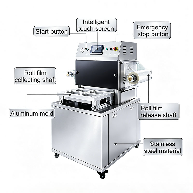 Automatic MAP Tray Sealing Machine