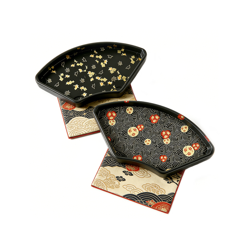 Fan-shaped Disposable Sushi Tray