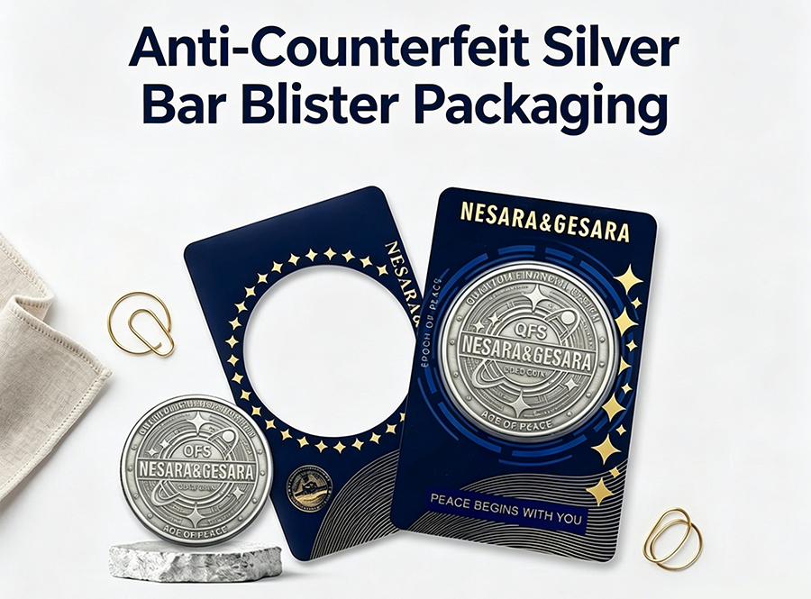 Anti-Counterfeit Silver Bar Blister Packaging