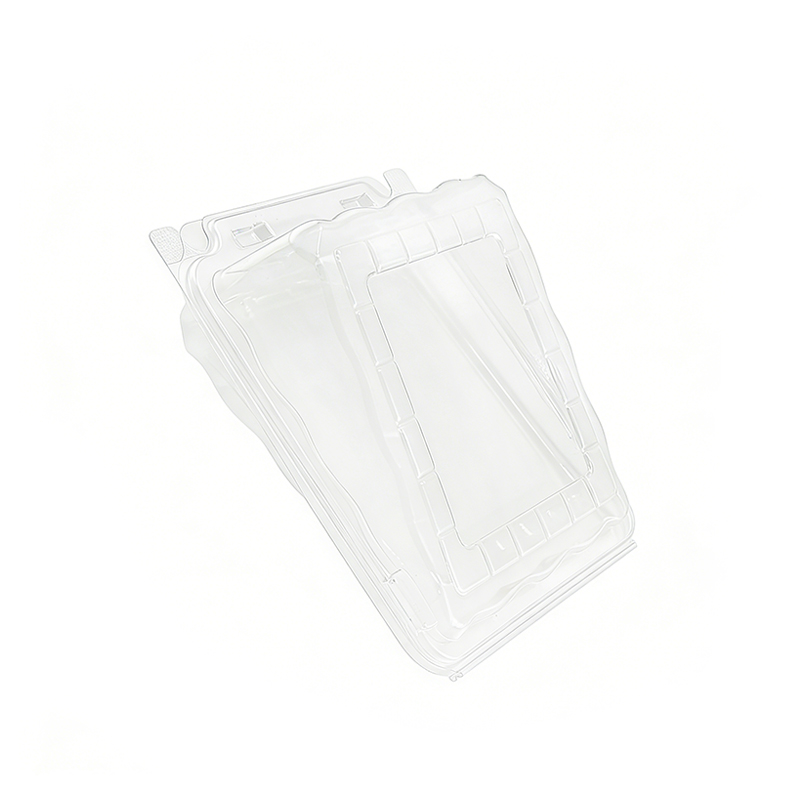 Wholesale Sideways Cake Slice Plastic Container