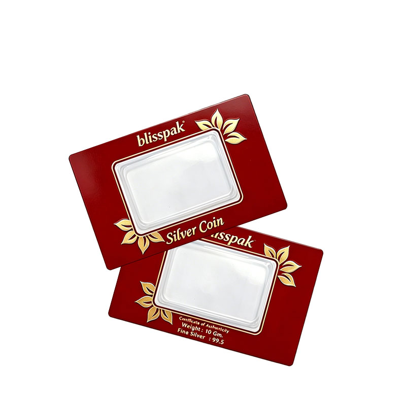 Silver Bullion Packaging Card Manufacturer